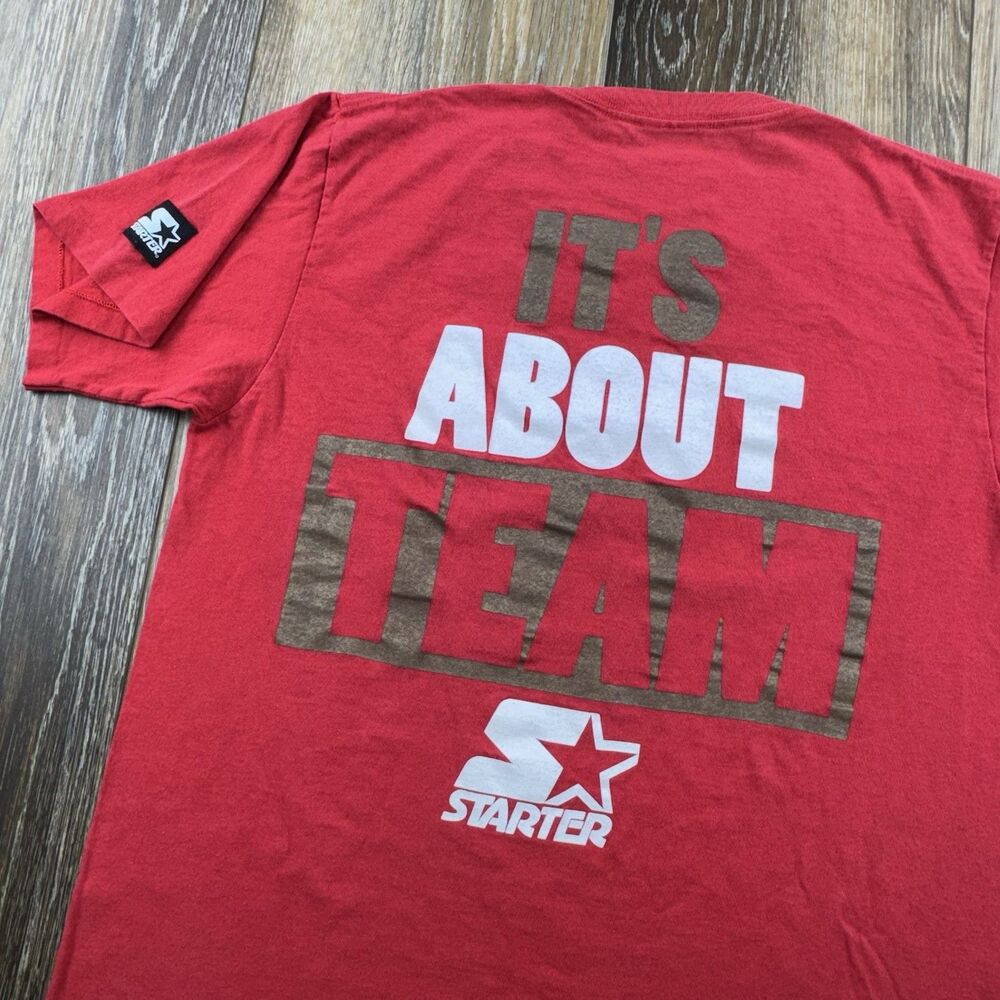 Vintage San Francisco 49ers Shirt Mens M Red Starter Its About Team 90s USA Tee